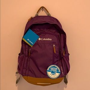 purple columbia backpack